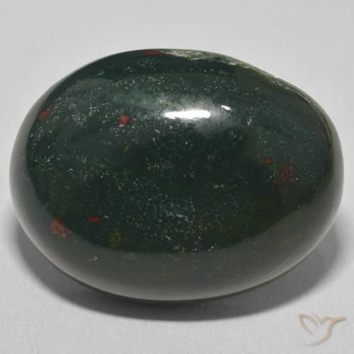 33.61ct Natural Verde oscuro Sanguinaria, Ovalada, Opaco