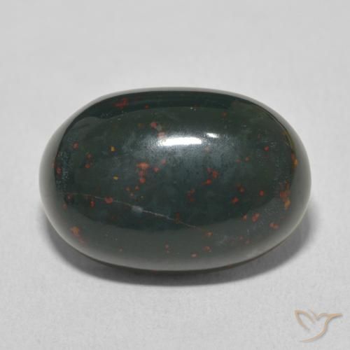 9.32ct Natural Verde bosque Sanguinaria, Ovalada, Opaco