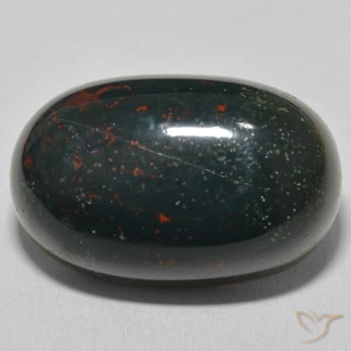 39.29ct Natural Verde bosque Sanguinaria, Ovalada, Opaco
