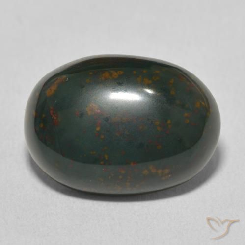 10.28ct Natural Verde oscuro Sanguinaria, Ovalada, Opaco