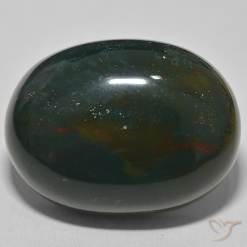 88.29ct Natural Verde bosque Sanguinaria, Ovalada, Opaco