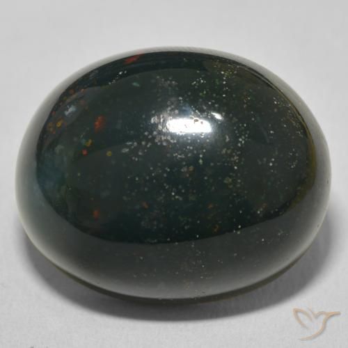 32.86ct Natural Verde bosque Sanguinaria, Ovalada, Opaco