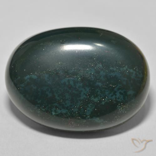 76.31ct Natural Verde oscuro Sanguinaria, Ovalada, Opaco