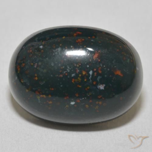 19.08ct Natural Verde bosque Sanguinaria, Ovalada, Opaco