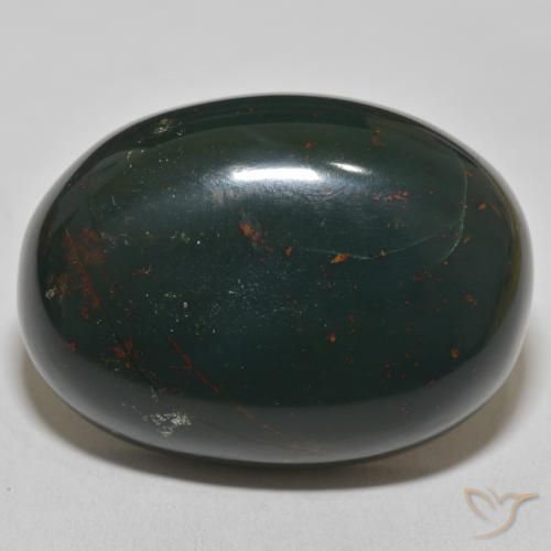 102.70ct Natural Verde oscuro Sanguinaria, Ovalada, Opaco