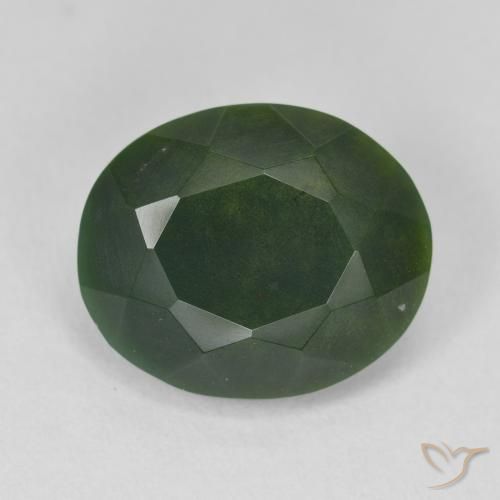 7.96ct Natural Verde medio Sanguinaria, Ovalada, Opaco