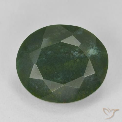 11.88ct Natural Verde cálido Sanguinaria, Ovalada, Opaco