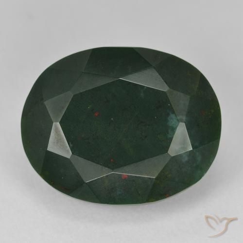 21.50ct Natural Verde multicolor Sanguinaria, Ovalada, Opaco