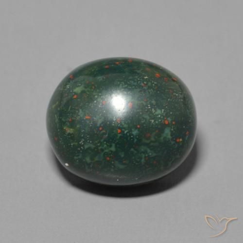 6.07ct Natural Verde multicolor Sanguinaria, Ovalada, Opaco