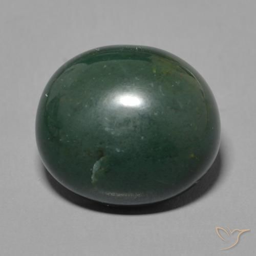 7.92ct Natural Verde oscuro Sanguinaria, Ovalada, Opaco