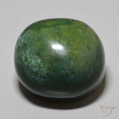 47.84ct Natural Verde medio Sanguinaria, Ovalada, Opaco