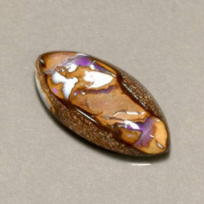 Ópalo de roca Multicolor natural de 4.34 ct, Marquesa, Opaco