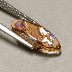 Ópalo de roca Multicolor natural de 4.34 ct, Marquesa, Opaco