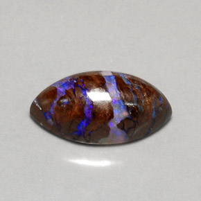 Ópalo de roca Multicolor natural de 5.80 ct, Marquesa, Opaco