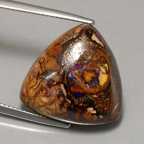 Ópalo de roca Multicolor natural de 17.44 ct, Trillón, Opaco