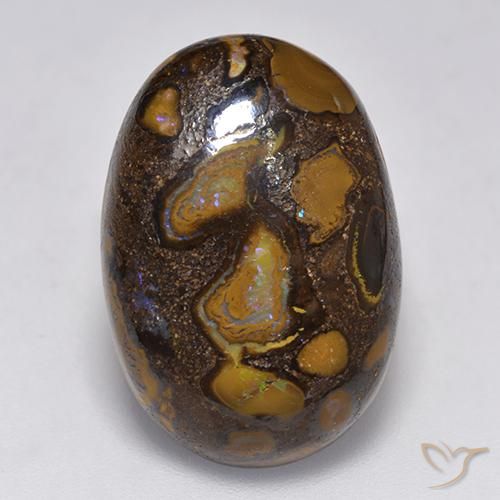 Ópalo de roca Multicolor natural de 13.14 ct, Ovalada, Opaco