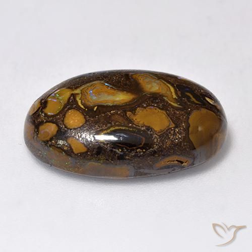Ópalo de roca Multicolor natural de 13.14 ct, Ovalada, Opaco
