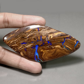 Ópalo boulder multicolor natural de 206,20 ct, forma elegante, opaco