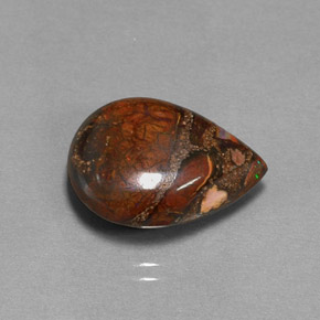 Ópalo de roca Multicolor natural de 11.35 ct, En forma de pera, Opaco