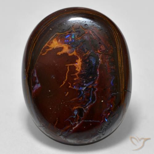 28.58ct Natural Multicolor Ópalo de roca, Ovalada, Opaco