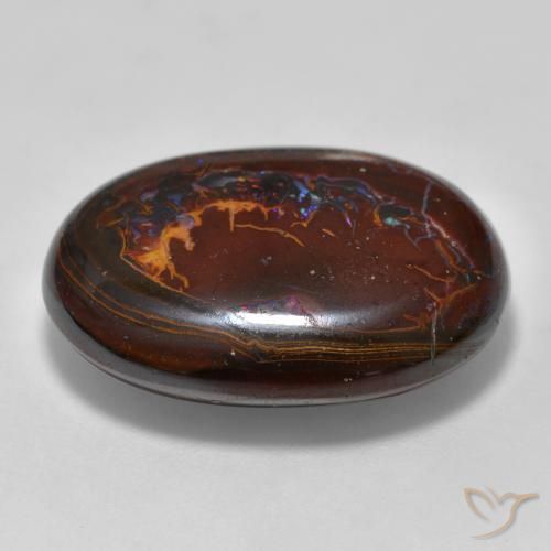 Ópalo de roca Multicolor natural de 28.58 ct, Ovalada, Opaco