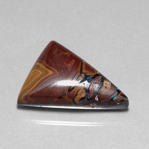 Ópalo boulder multicolor natural de 34,01 ct, trillón, opaco