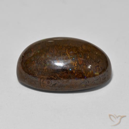 Ópalo de roca Multicolor natural de 23.34 ct, Ovalada, Opaco
