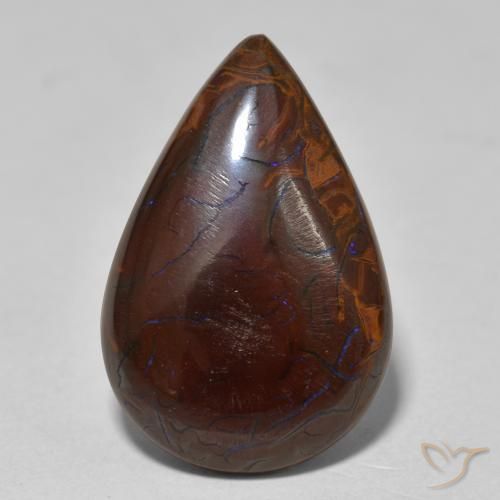 8.60ct Natural Multicolor Ópalo de roca, En forma de pera, Opaco