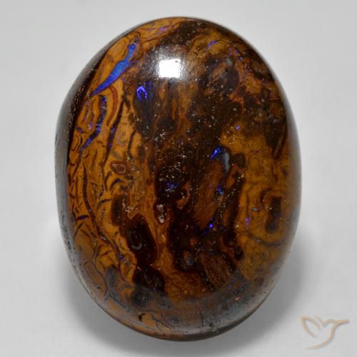 22.67ct Natural Multicolor Ópalo de roca, Ovalada, Opaco