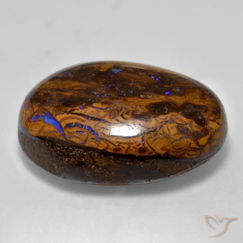 Ópalo de roca Multicolor natural de 22.67 ct, Ovalada, Opaco