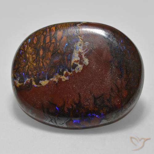 22.54ct Natural Multicolor Ópalo de roca, Ovalada, Opaco