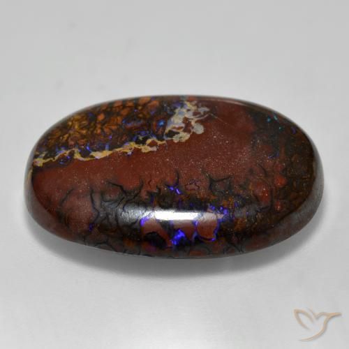 Ópalo de roca Multicolor natural de 22.54 ct, Ovalada, Opaco