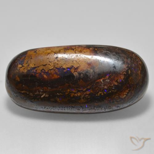 21.32ct Natural Multicolor Ópalo de roca, Ovalada, Opaco