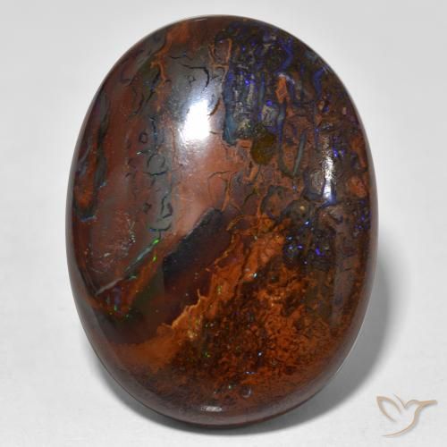 42.73ct Natural Multicolor Ópalo de roca, Ovalada, Opaco
