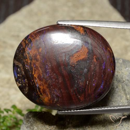 Ópalo de roca Multicolor natural de 54.71 ct, Ovalada, Opaco