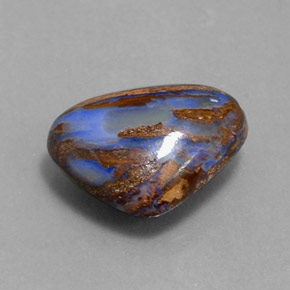 Ópalo boulder multicolor natural de 3,78 ct, en forma de pera, opaco
