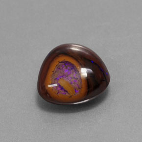 Ópalo de roca Multicolor natural de 2.05 ct, En forma de pera, Opaco