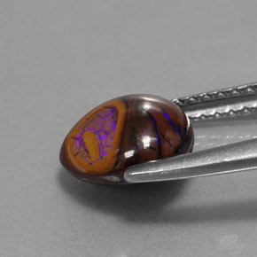 Ópalo de roca Multicolor natural de 2.05 ct, En forma de pera, Opaco