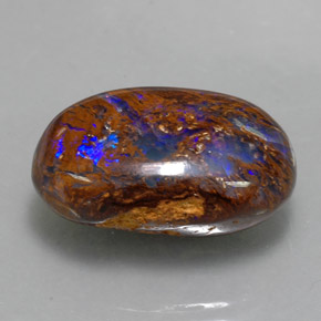 Ópalo boulder multicolor natural de 13,12 ct, forma elegante, opaco