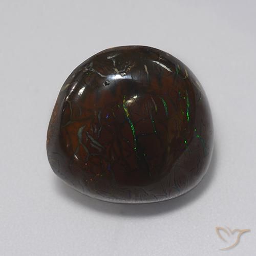 13.21ct Natural Multicolor Ópalo de roca, Elegante, Opaco
