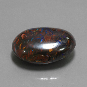 Ópalo de roca Multicolor natural de 13.07 ct, Ovalada, Opaco