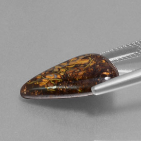 Ópalo de roca Multicolor natural de 9.50 ct, Forma elegante, Opaco