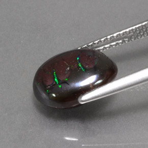 Ópalo de roca Multicolor natural de 4.60 ct, Ovalada, Opaco