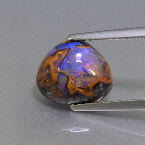 Ópalo de roca Multicolor natural de 2.57 ct, Forma elegante, Opaco