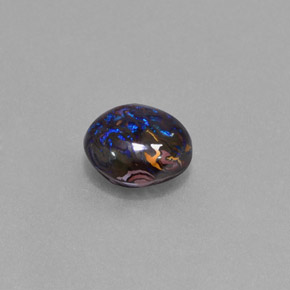 Ópalo boulder multicolor natural de 2,96 ct, forma elegante, opaco