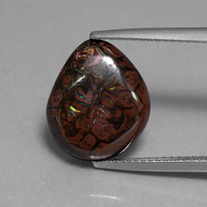 Ópalo de roca Multicolor natural de 7.09 ct, Forma elegante, Opaco