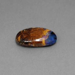 Ópalo de roca Multicolor natural de 3.78 ct, Corte Óvalo, Opaco