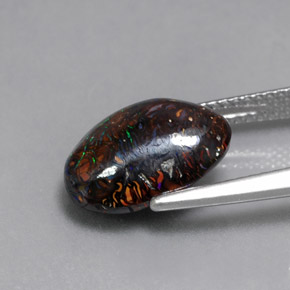 Ópalo de roca Multicolor natural de 5.77 ct, Forma elegante, Opaco