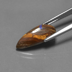 Ópalo boulder multicolor natural de 4,55 ct, en forma de pera, opaco