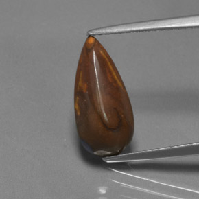 Ópalo de roca Multicolor natural de 4.00 ct, En forma de pera, Opaco